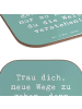 Mr. & Mrs. Panda Untersetzer Spruch Unbekannte Orte erkunden mit... in Meeresbrise