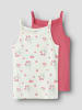name it Unterhemden 2er Pack NKFSTRAP TOP 2P RASPBERRY in cloud dancer