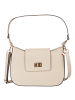 Florence Florence Schultertasche Leder beige ca. 28cm