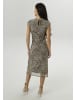 Aniston SELECTED Midikleid in schwarz-beige-camel