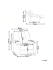 Beliani Fernsehsessel BERGEN in Braun - (W) 90 x (H) 101 x (L) 72 cm