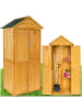 tectake Gartenschrank mit Satteldach Kadi 80,5 x 60 x 213,5 cm, braun
