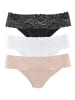 Vivance Brasilslip in beige, weiß, schwarz