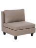 Beliani Sofaelement UNSTAD in Braun/Schwarz - (W) 76 x (H) 72 x (L) 76 cm