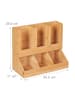 relaxdays Kaffee Organizer in Natur - (B)34,5 x (H)29,5 x (T)17 cm