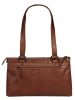 SPIKES & SPARROW Handtasche echt Leder in cognac