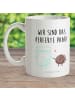 Mr. & Mrs. Panda Kaffeetasse Milch Keks mit Spruch in Weiß