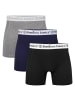 Bamboo Basics Boxershort 3er Pack in Grau/Blau/Schwarz