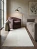 KADIMA DESIGN Teppichläufer Uni Antirutsch pflegeleicht Wohnzimmer Schlafzimmer in Creme