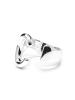 Luxenter Ring  mit Silberfinish – Alphabet