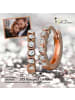 GoldDream Echtgold, 333er Rosegold Damen Creolen Zirkonia Ohrring ca. 12mm