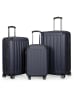 Hauptstadtkoffer Spree - Kofferset 3tlg Hartschalenkoffer Reisekoffer Erweiterung in Dunkelblau