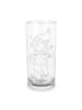 Mr. & Mrs. Panda Wasserglas Fuchs  Schlittschuhe ohne Spruch in Transparent