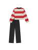 Schiesser Pyjama in Rot/Weiß/Schwarz