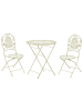 Beliani 3-tlg Bistro Set BIVIO in Grün
