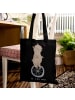 Mr. & Mrs. Panda Shopping Bag Bär Einrad fahren ohne Spruch in Schwarz
