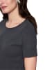 MARC CAIN Shirt aus Baumwollstretch in Blau