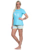 NORMANN Shorty kurzarm Pyjama und - 73806 in hellblau