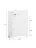 SoBuy Toilettenrollenschrank in Reinweiß - (W) 17 x (H) 75 x (L) 60 cm
