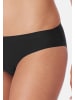 Schiesser Slip Invisible Cotton in Schwarz / Weiß / Sand
