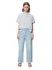 Marc O'Polo DENIM Gestreifte Kurzarm-Bluse regular in multi/blue clay