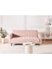 Beliani 3-Sitzer Sofa ABERDEEN in Rosa/Schwarz - (W) 186 x (H) 83 x (L) 88 cm