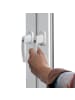 Intirilife Fenstergriff aus Aluminium abschließbar mit 2 Schlüsseln in Reinweiß