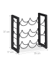 relaxdays Weinregal in Schwarz - (B)35 x (H)37 x (T)17 cm