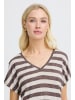 b. young Kurzarm-Bluse BYSIMOA Regular fit in FRENCH ROAST STRIPE