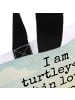Mr. & Mrs. Panda Tote Bag Schildkröten Paar Design mit Spruch in Weiß