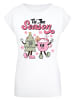 F4NT4STIC Extended Shoulder T-Shirt Tis The Season Tree Cocoa in weiß