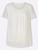 Sieh an! Kurzarm-Bluse in ecru