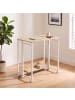relaxdays Schreibtisch "klappbar" in Natur/ Weiß - (B)60 x (H)75 x (T)50 cm