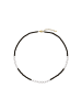 Luxenter Halskette mit weißer Perle, 18 Karat Gelbgold-Finish – Hyna