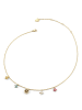 Guess Damen-Kette Flower Charms Bunt/Goldfarben