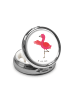 Mr. & Mrs. Panda Pillendose Flamingo Yoga ohne Spruch in Weiß