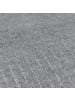 KADIMA DESIGN Wollteppich Uni-Design mit Bordüre, rutschfest, 100% Wolle Teppich in Grau