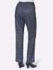 WITT WEIDEN Jersey-Hose in marine-gewellt