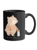 Mr. & Mrs. Panda Tasse Tischler Herz ohne Spruch in Schwarz