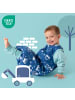 Schlummersack Schlafsack mit Füßen und umklappbaren Bündchen, 2.5 TOG in Weiß