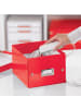 Leitz Ablagebox Click & Store Wow A5 Graukarton rot