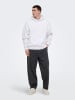 ONLY & SONS Kapuzenpullover in Super Light Grey Melange