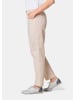 GOLDNER Hose Elastische Hose mit extra Nähten in sand