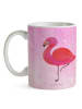 Mr. & Mrs. Panda Teetasse Flamingo Classic ohne Spruch in Aquarell Pink