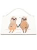 Mr. & Mrs. Panda Wandtafel Faultier Pärchen ohne Spruch in Weiß