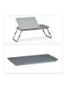 relaxdays Laptoptisch in Grau