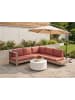 Beliani Sitzgruppe MARETTIMO in Braun/Rot - (W) 225 x (H) 64 x (L) 212 cm rechtsseitig