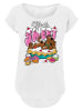 F4NT4STIC Long Cut T-Shirt Scooby Doo Life Is Sweet in weiß