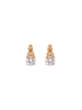 NAEMI Women Earrings in Rose Gold White