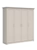 Feldmann-Wohnen Kleiderschrank Anga / 6 Einlegeböden Kaschmir 209,5 / 61 / 216cm
